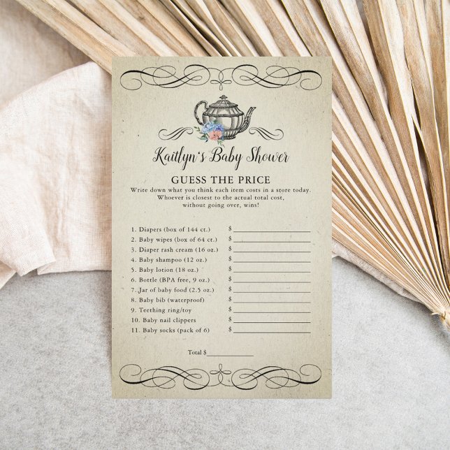 Elegant Vintage Tea Party | Baby Shower Game (Creator Uploaded)