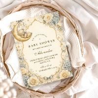 Elegant Vintage Teddy Bear Baby Shower