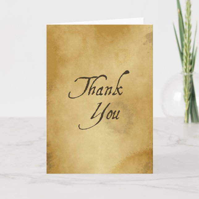 Elegant Vintage Thank You Note (Front)