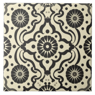 Elegant Vintage Tile Pattern Ceramic Tile