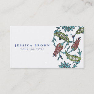Elegant Vintage Turkish garden flower composition. Business Card