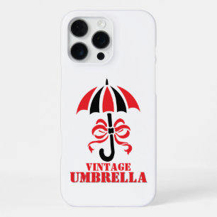 Elegant Vintage Umbrella with Ribbon Bow Design iPhone 16 Pro Max Case