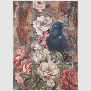 Elegant Vintage Victorian Rustic Floral Decoupage Tissue Paper