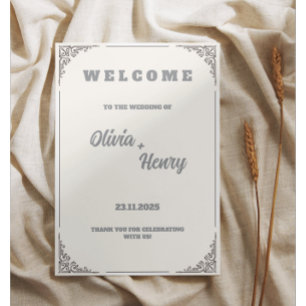 Elegant Vintage Wedding Invitation