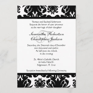 Elegant Vintage Wedding Invite