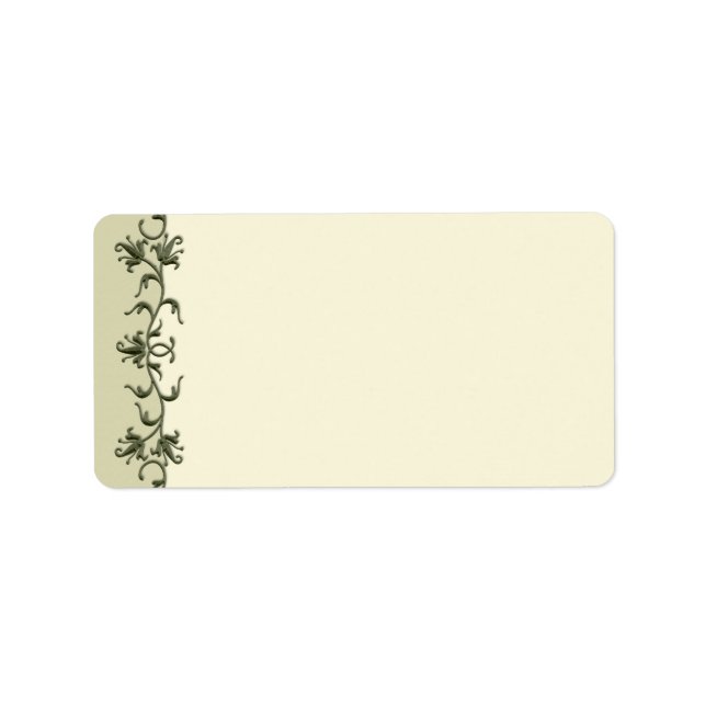 Elegant Vintage Wedding Label (Front)