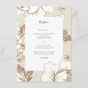 Elegant Vintage Wedding Reception Enclosure Card