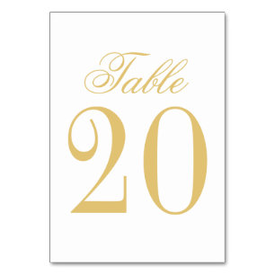 Elegant Vintage Wedding Table Number