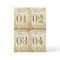 Elegant Vintage Wedding Table Numbers x 4