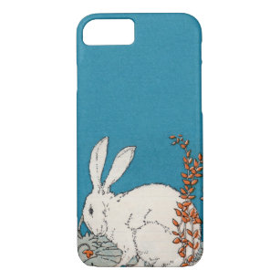 Elegant Vintage White Rabbit Flowers iPhone 8/7 Case