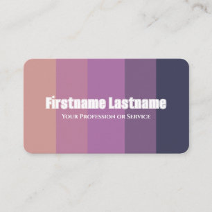 Elegant violet colour palette calligraphy QR-Code Business Card