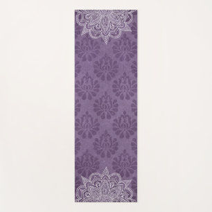 Elegant Violet Oriental Mandala Yoga Mat