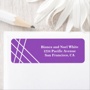 Elegant Violet Return Address Labels