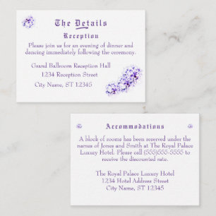 Elegant Violets Enclosure Card