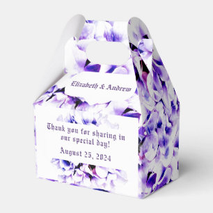 Elegant Violets Wedding Favour Box