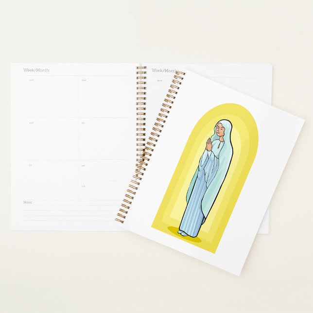 Elegant Virgin Mary Catholic Religious Planner (Creator Uploaded)