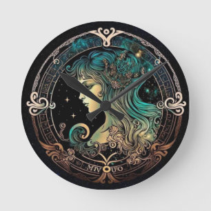 Elegant Virgo Clock Wall Clock