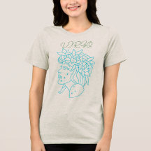 Elegant Virgo Zodiac Sign T-Shirt Astrology Gift 