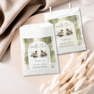 Elegant Waddle It Be Mallard Duck Gender Reveal Favour Bag