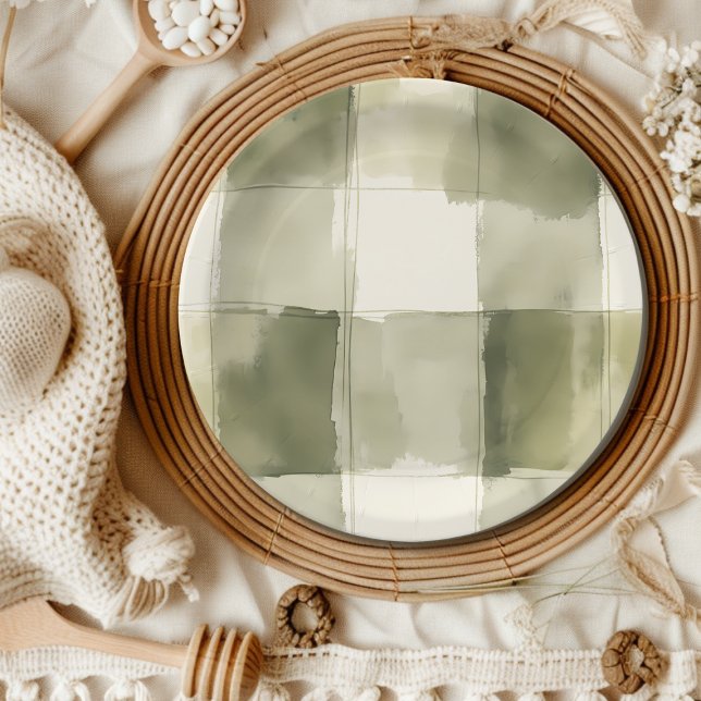 Elegant Waddle It Be Mallard Duck Gender Reveal Paper Plate (Creator Uploaded)