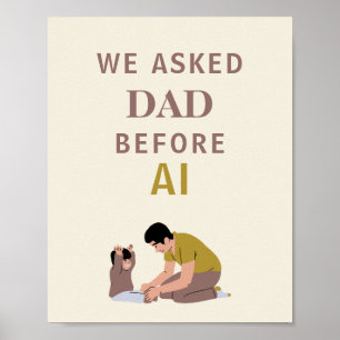 Elegant Wall Art Poster   dad life   gift for dad 