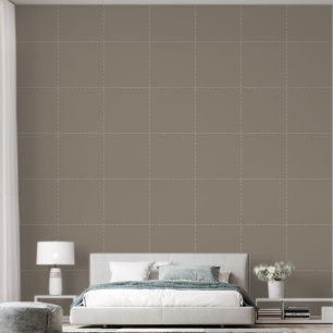 Elegant Warm Grey Plain Solid Colour Bedroom Wallpaper
