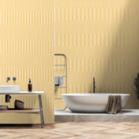 Elegant Warn Mustard Yellow Vertical Stripes