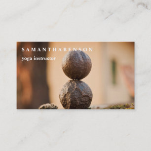 Elegant Water Colour Logo Zen Yoga Healing Health Business Card