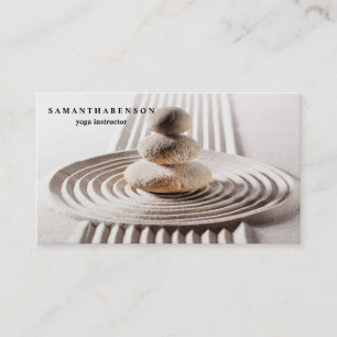 Elegant Water Colour Logo Zen Yoga Healing Health  Business Card