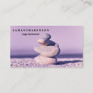 Elegant Water Colour Logo Zen Yoga Healing Health Business Card