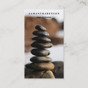 Elegant Water Colour Logo Zen Yoga Healing Health Business Card