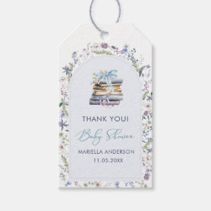 Elegant Watercolor a new chapter begin Baby Showe Gift Tags