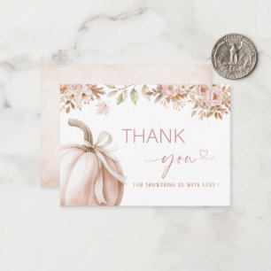 Elegant Watercolor A sweet little Pumpkin is on th Card