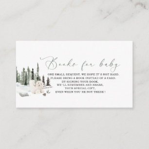 Elegant Watercolor Baby it is cold outside books f Enclosure Card