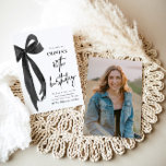 Elegant Watercolor Black Bow 40th Birthday Party Invitation<br><div class="desc">Celebrate your fabulous 40th with our Elegant Watercolor Black Bow Birthday Party Invitation! This stylish design showcases a delicate black bow paired with soft watercolor details, creating a perfect mix of elegance and charm. Ideal for marking this special milestone, this invitation is fully customisable, ensuring your 40th birthday celebration is...</div>