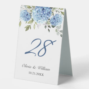 Elegant Watercolor Blue Hydrangea Wedding