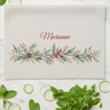 Elegant Watercolor Botanical Christmas