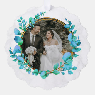 Elegant Watercolor Botanical For Wedding Photo Tree Decoration Card