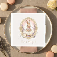 Elegant Watercolor Bunny Birthday
