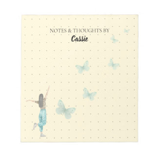 Elegant Watercolor Butterfly Notepad