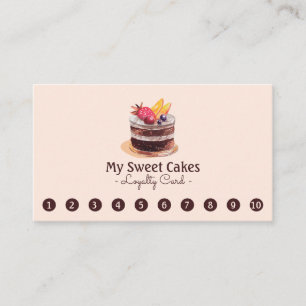 Elegant watercolor cake 10 Punch Customer Loyalty