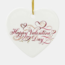 Elegant Watercolor Calligraphy Happy Valentine's D