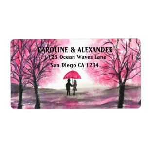 Elegant Watercolor Cherry Blossom Wedding