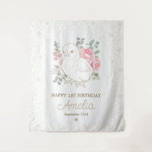 Elegant Watercolor Chick Floral
