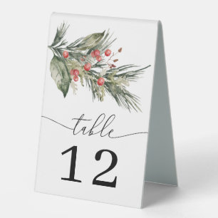 Elegant Watercolor Christmas Wedding