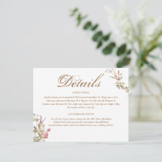 Elegant Watercolor Crest Monogram Response Details