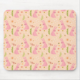 Elegant Watercolor Easter Pattern   Mousepad