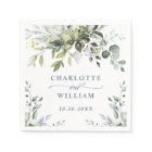 Elegant Watercolor Eucalyptus Wedding Paper
