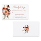 elegant watercolor fall floral rsvp wedding