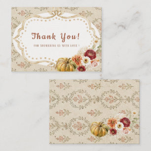 Elegant Watercolor Fall in Love autumn flover Bri Card
